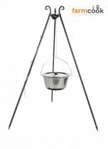 Kociołek nierdzewny Inox 10L na trójnogu Viking - Farmcook