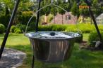 Nierdzewny kociołek Inox 14L na trójnogu Viking - Farmcook