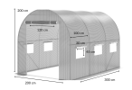 Tunel foliowy 3*2m - biała siatka wzmacniająca 6m2