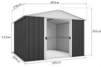 Yardmaster 1010 GEYZ Domek narzędziowy 3x3 Emerald Deluxe (9m2)