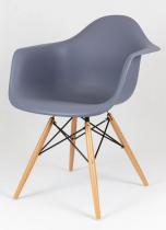KR012F Mondi krzesło nowoczesny design ciemny szary drewno