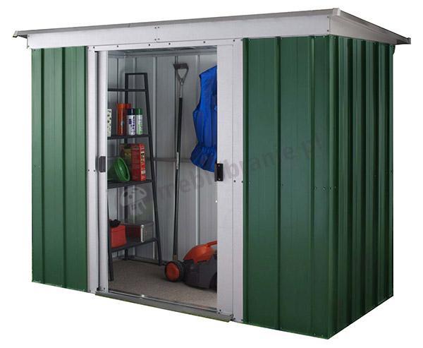 Szopa ogrodowa metalowa Yardmaster 104GPZ Emerald Dark