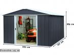 Domek narzędziowy z blachy Yardmaster 65AEYZ - wymiary