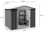 Yardmaster 108 AEYZ Składzik ogrodowy 2x3 Anthracite (7m2)