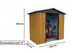 Domek ogrodowy na narzędzia Yardmaster 106WGY - wymiary