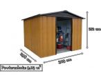 Domek metalowy narzędziowy Yardmaster 1010WGY - wymiary