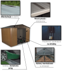 Yardmaster brown 1013 WGY budka ogrodowa 3x4 (12m2)