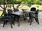 Nardi Toscana 160 stół ogrodowy plastikowy Antracite - aranżacja