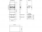 Wieszak panel na telewizor Meliconi Ghost Design 3000 Rotation Black - wymiary