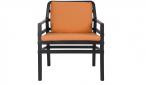 Nardi Aria wygodny fotel ogrodowy Antracite/Arancio