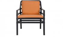 Nardi Aria wygodny fotel ogrodowy Antracite/Arancio