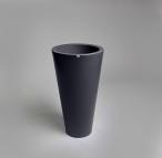 Ciemna donica ogrodowa Della - 75cm - stylowy antracyt