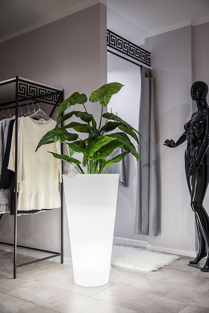 Donica Della podświetlana biała