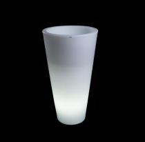 Mleczna donica Della podświetlana - 90cm - światło zimne