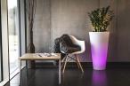 podświetlana donica Della podświetlana - 90cm - LED RGB z pilotem