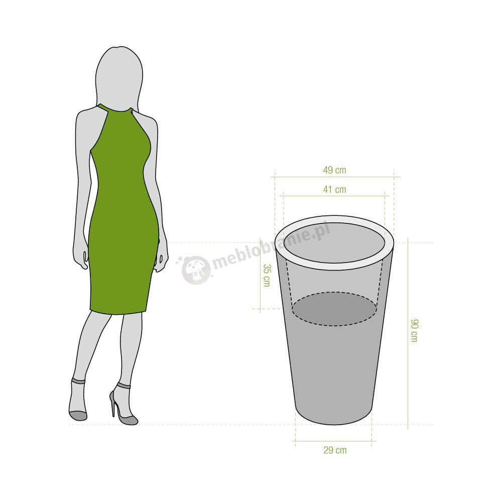 Wymiary donicy Della