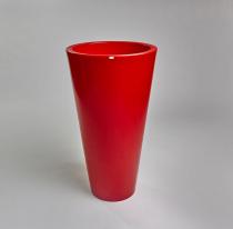 Doniczka na duże kwiaty Della - 90cm - rubinowa czerwień