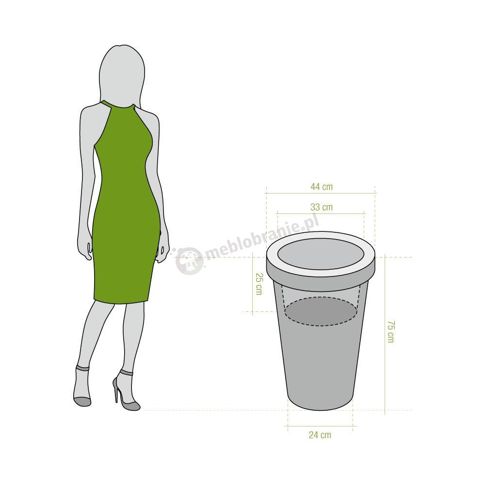 Wymiary donicy Pons 75cm