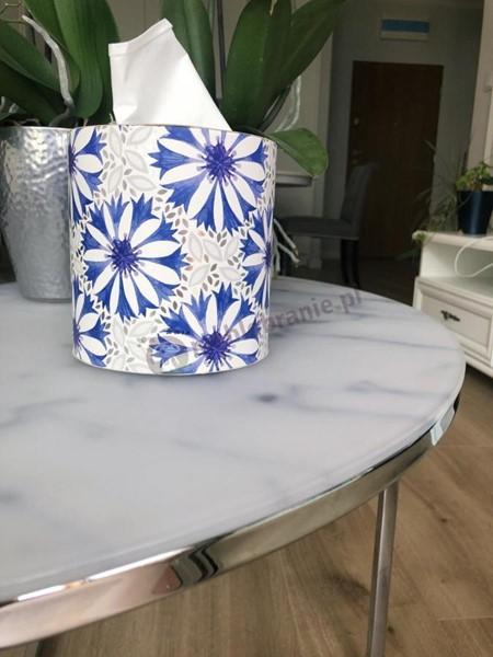 Blat stolika kawowgo Alisma z chromowaną ramą