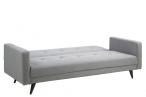 Szara sofa z funkcją spania rozkładana Leconi
