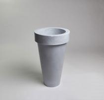 Okrągła donica tarasowa Pons - 75cm - jasny marmurek