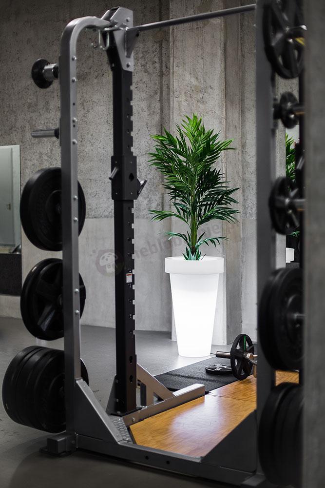 Donica Pons biała podświetlana