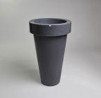 Plastikowa donica Pons - 90cm - ciemny marmurek