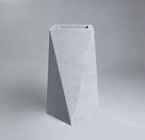 Zewnętrzna donica Nevis - 90cm - jasny marmurek