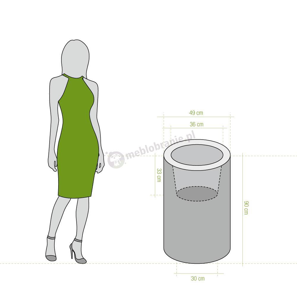 Wymiary donicy Tilla