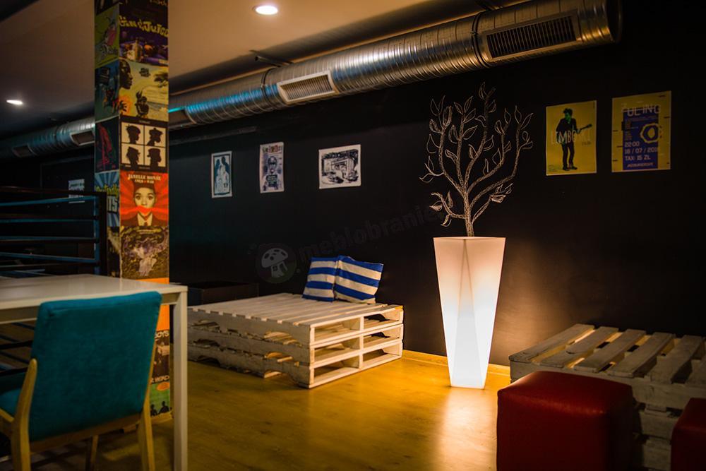 Donica Rossa podświetlana biała