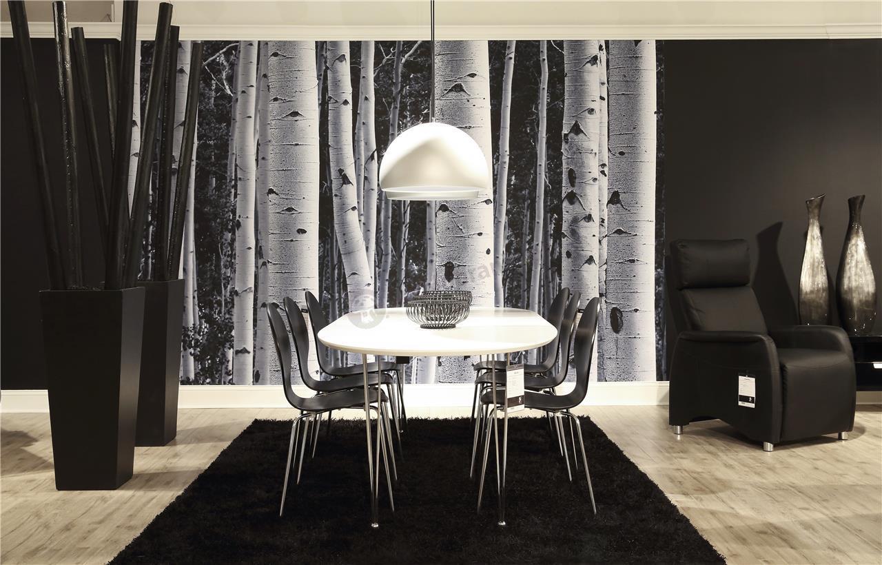 Actona Marcus krzesło z metalowymi nogami czarne - aranżacja