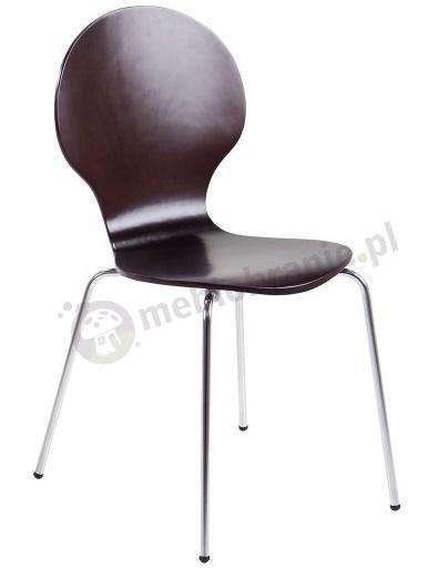 Actona Marcus krzesło z metalowymi nogami wenge