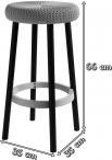 Cozy Bar Stool wymiary