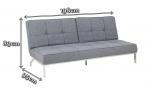 Actona Perugia nowoczesna sofa rozkładana szara - wymiary