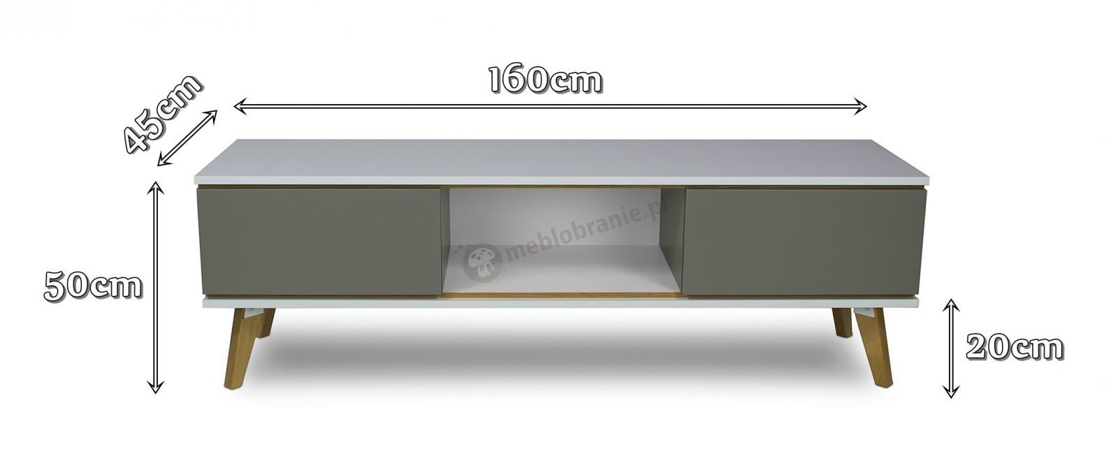 Komoda Skandica Jorgen RTV wymiary