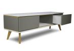 Komoda RTV Skandica Jorgen 4 szara - mechanizm szuflad