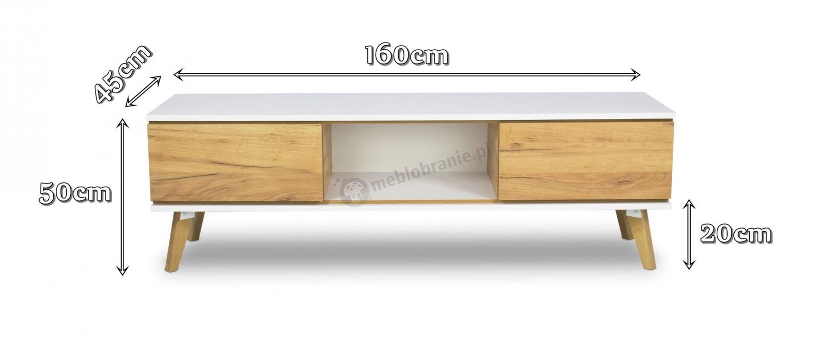 Komoda Skandica Jorgen RTV wymiary