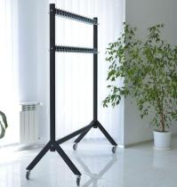 Wieszak do szatni metalowy na 80 haczyków Czarny 100 cm