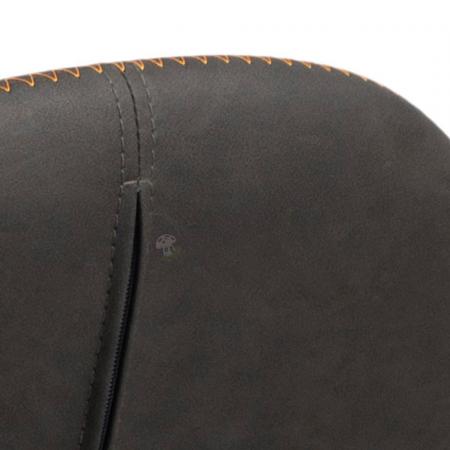 kubełkowe ciemne krzesło detale fotela