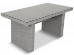 Modułowe meble obiadowe z wysokim stołem do ogrodu Nilamito IX PLUS Grey & Grey