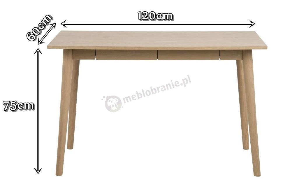 Biurko dębowe Marte wymiary