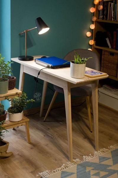 Biurko Woodstock drewniane - nowoczesna aranżacja