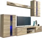 Regał RTV meblościanka Life Dąb Sonoma 210x175