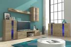 Meblościanka Nowoczesna Life Dąb Sanremo 210x175 cm - Laski Meble