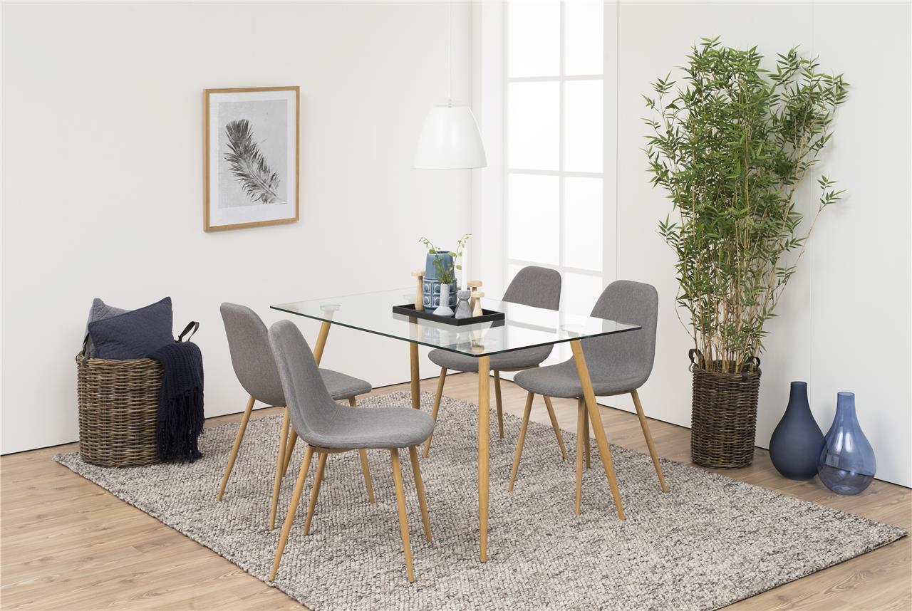 Actona Wilma I krzesło fotel skandynawski szary