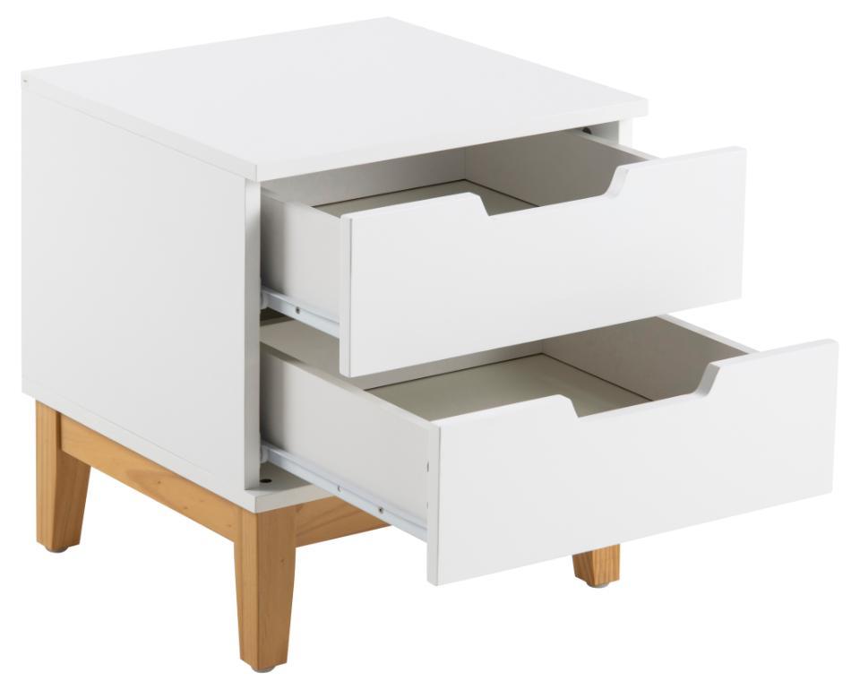 Szafka nocna Buca - otwarte szuflady