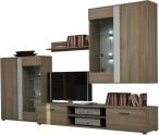 Meble systemowe do salonu Vito Meblościanka Dąb Sonoma 280x189