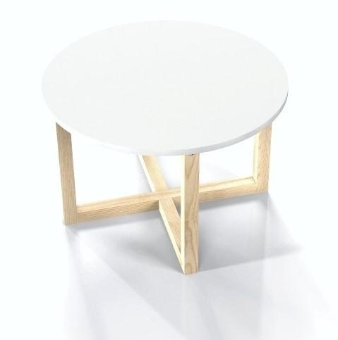 Minimalistyczny biały stolik Crossdes 68