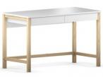 Minimalistyczne biurko z szufladami białe Des-5-2 100 cm