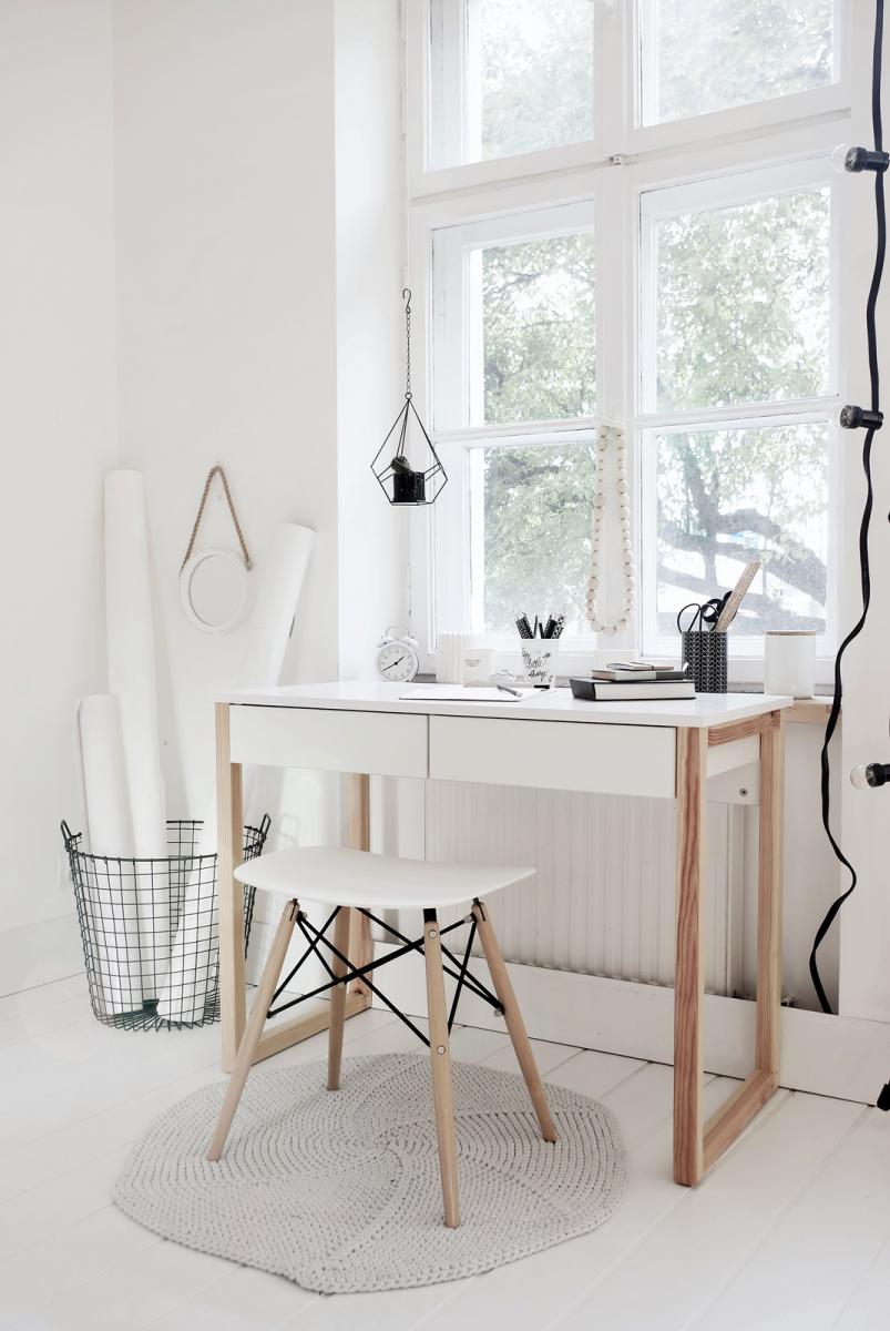 Biurko w stylu skandynawskim